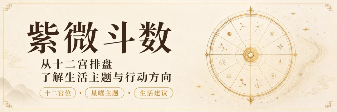 紫微斗数：从十二宫排盘了解生活主题与行动方向